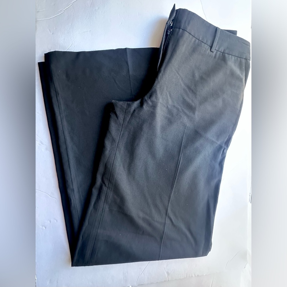 Isaac Mizrahi Black Wide Leg Trousers Size 4L, 6L, Tall 31x32